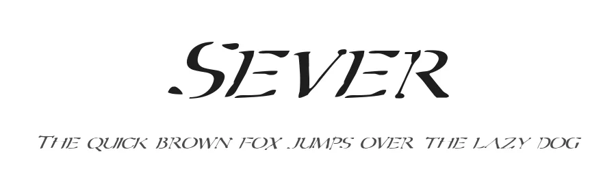 Sever by Iconian Fonts โ Decorative Font