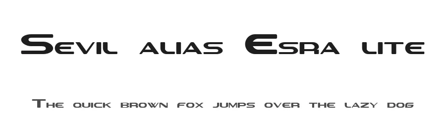Sevil alias Esra lite by Laztemel — Display Font