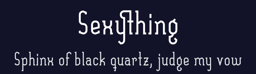 Sexything by Xavier Puig — Serif Font — thumbnail 2