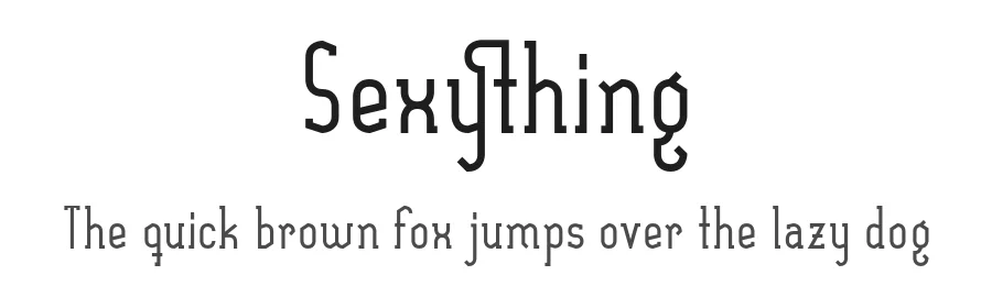Sexything by Xavier Puig — Serif Font