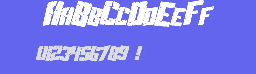 SF Aftershock Debris by ShyFonts — Decorative Font — thumbnail 3