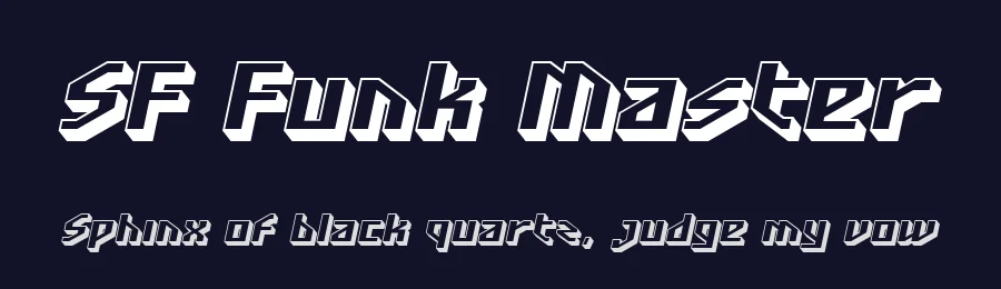 SF Funk Master by ShyFonts — Display Font — thumbnail 2