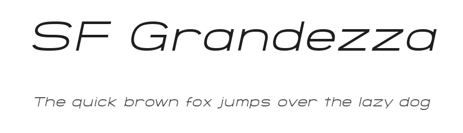 SF Grandezza by ShyFonts — Sans Serif Font