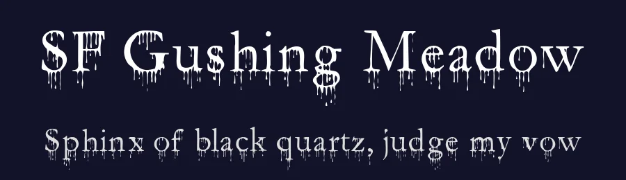 SF Gushing Meadow by ShyFonts — Decorative Font — thumbnail 2