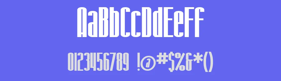 SF Iron Gothic by ShyFonts — Sans Serif Font — thumbnail 3