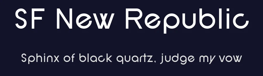 SF New Republic by ShyFonts — Sans Serif Font — thumbnail 2