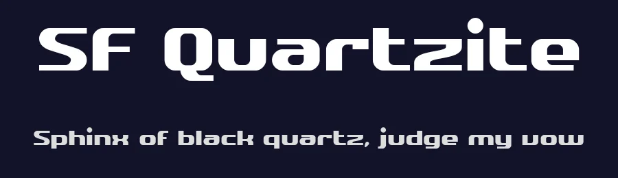 SF Quartzite by ShyFonts — Display Font — thumbnail 2