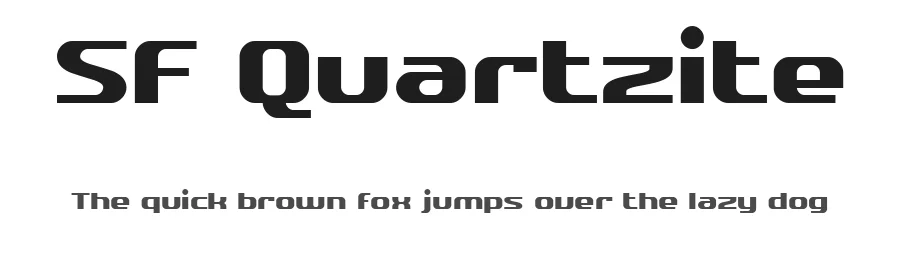 SF Quartzite by ShyFonts — Display Font