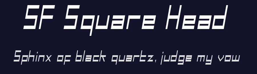 SF Square Head by ShyFonts — Display Font — thumbnail 2