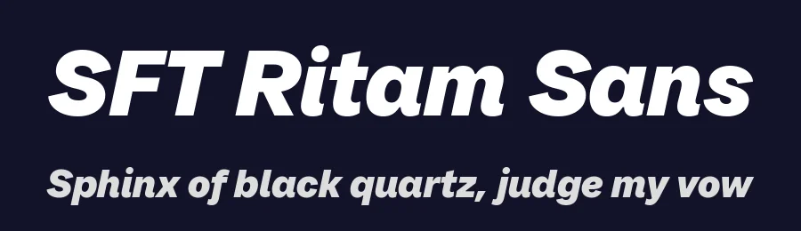 SFT Ritam Sans by Schrifteria Foundry — Sans Serif Font — thumbnail 2