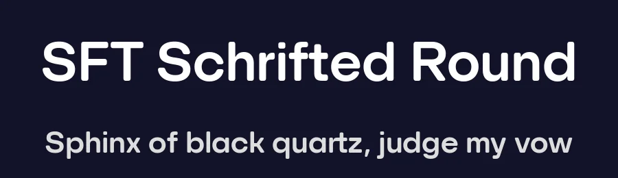 SFT Schrifted Round by Schrifteria Foundry — Sans Serif Font — thumbnail 2