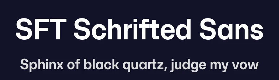 SFT Schrifted Sans by Schrifteria Foundry — Sans Serif Font — thumbnail 2