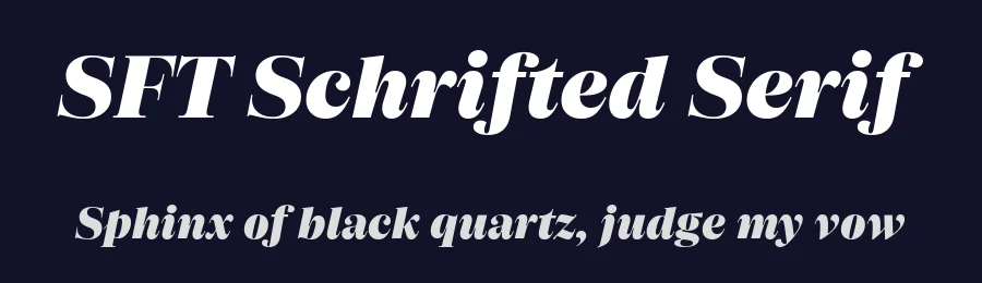 SFT Schrifted Serif by Schrifteria Foundry — Serif Font — thumbnail 2