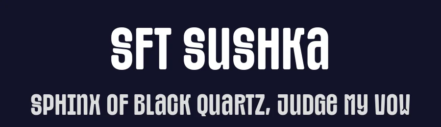 SFT Sushka by Schrifteria Foundry — Decorative Font — thumbnail 2