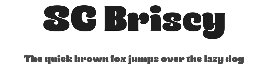SG Briscy by Studio Gulden — Decorative Font