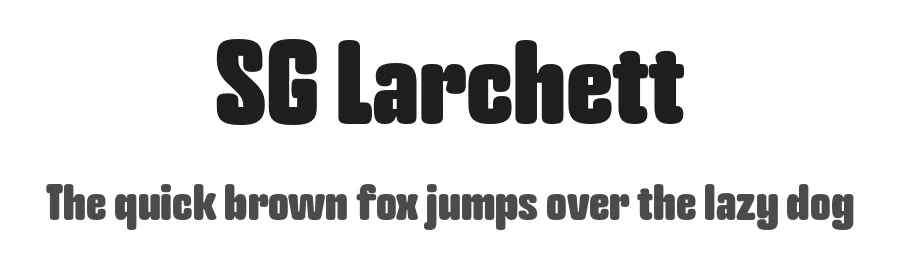 SG Larchett by Studio Gulden β Sans Serif Font