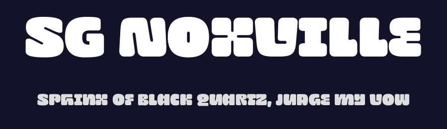 SG Noxville by Studio Gulden — Decorative Font — thumbnail 2