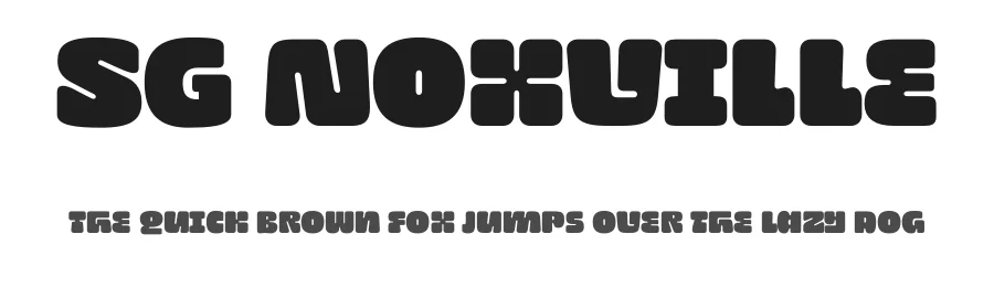 SG Noxville by Studio Gulden — Decorative Font