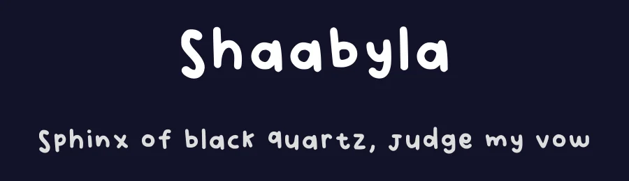 Shaabyla by Caca — Script Handwritten Font — thumbnail 2