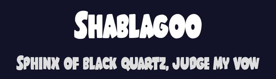 Shablagoo by Iconian Fonts — Decorative Font — thumbnail 2