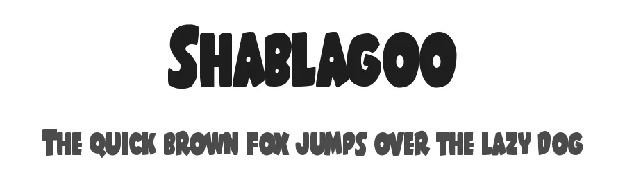 Shablagoo by Iconian Fonts — Decorative Font