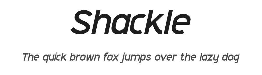 Shackle by Rian Dryana — Sans Serif Font