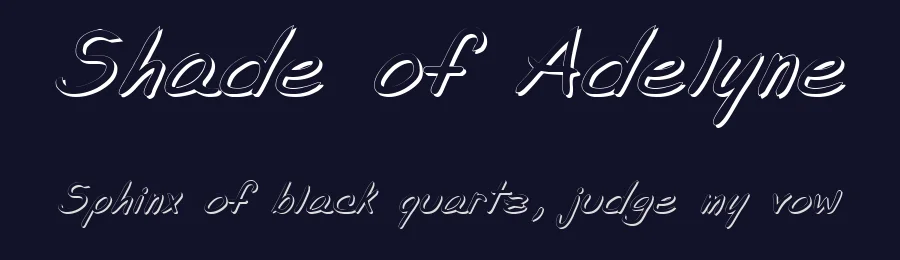 Shade of Adelyne by philing.net — Script Handwritten Font — thumbnail 2