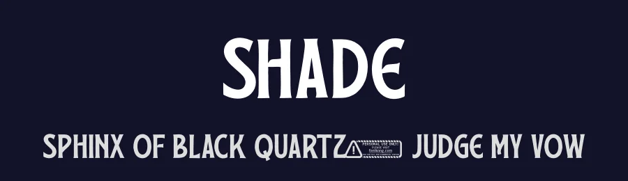 Shade by Kong Font — Decorative Font — thumbnail 2