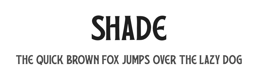 Shade by Kong Font β Decorative Font