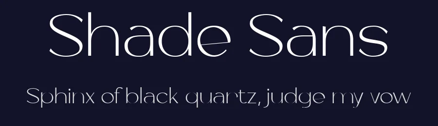 Shade Sans by Salamahtype.com — Sans Serif Font — thumbnail 2