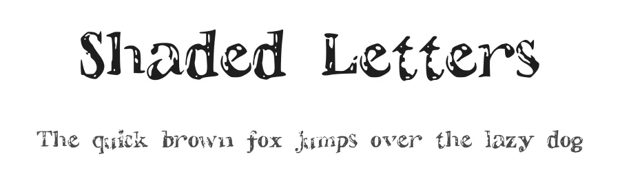Shaded Letters