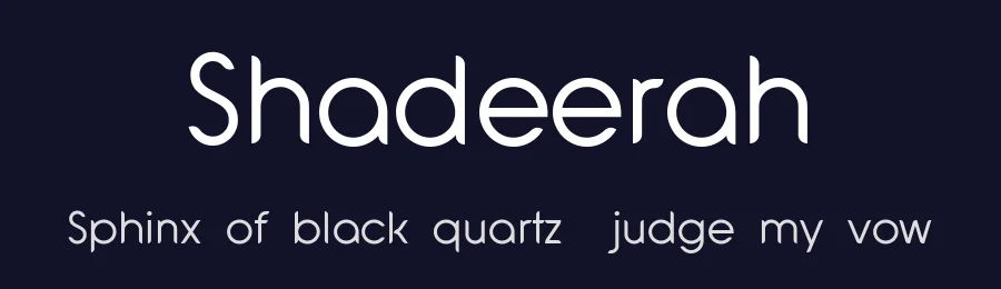 Shadeerah by ARToni — Sans Serif Font — thumbnail 2