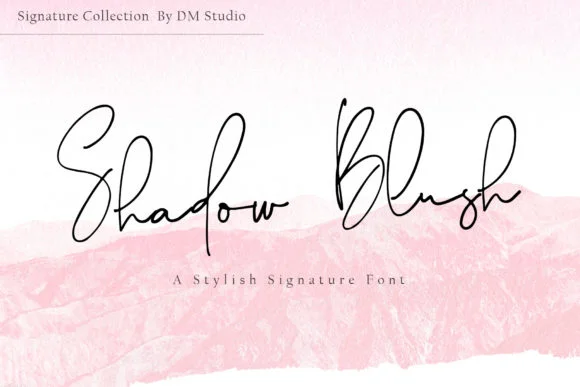 Shadow Blush Font by dmletter31 — Script Handwritten Font