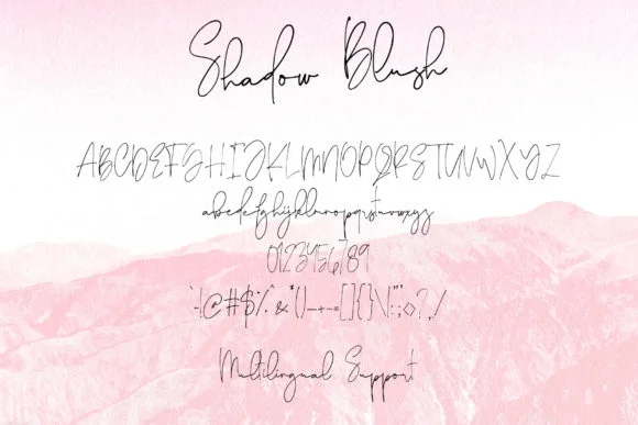 Shadow Blush Font by dmletter31 — Script Handwritten Font — thumbnail 6