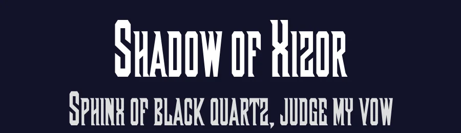 Shadow of Xizor by Boba Fonts — Blackletter Font — thumbnail 2