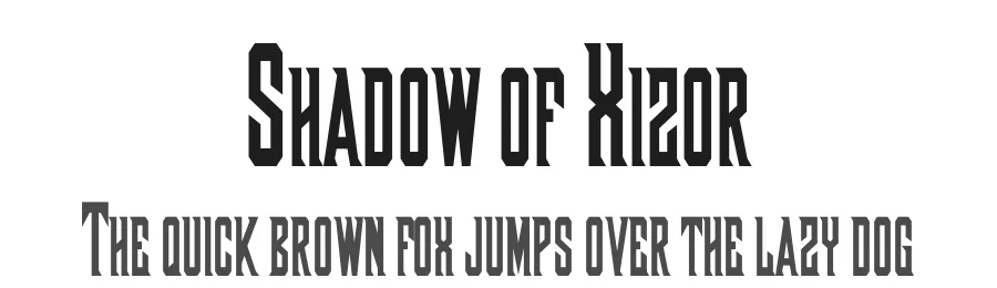 Shadow of Xizor by Boba Fonts β Blackletter Font