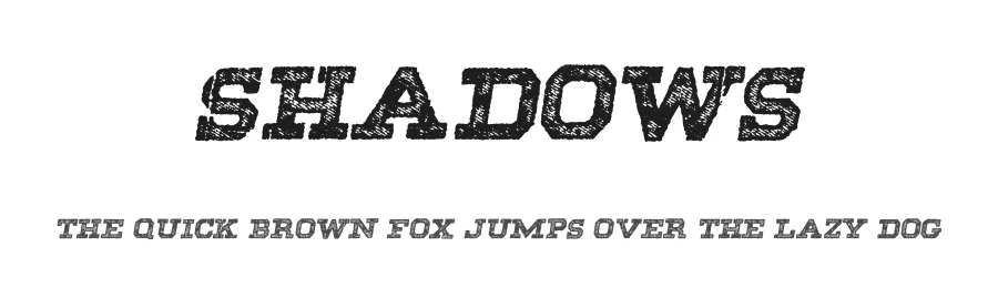 Shadows by Billy Argel Fonts ® — Decorative Font