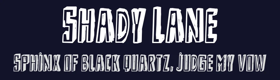 Shady Lane by paintblack — Decorative Font — thumbnail 2