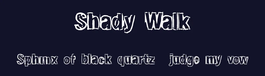 Shady Walk by Xerographer Fonts — Decorative Font — thumbnail 2