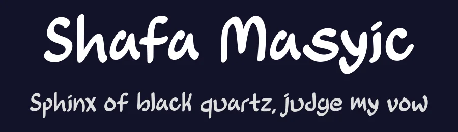 Shafa Masyic by Origin Type — Script Handwritten Font — thumbnail 2