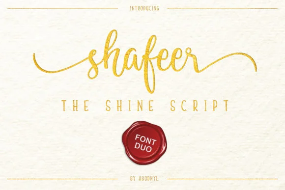 Shafeer Duo Font by Abodaniel β Script Handwritten Font