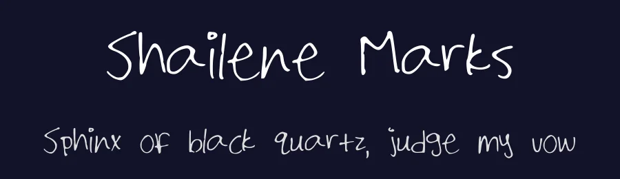 Shailene Marks by Shailene Marks — Script Handwritten Font — thumbnail 2