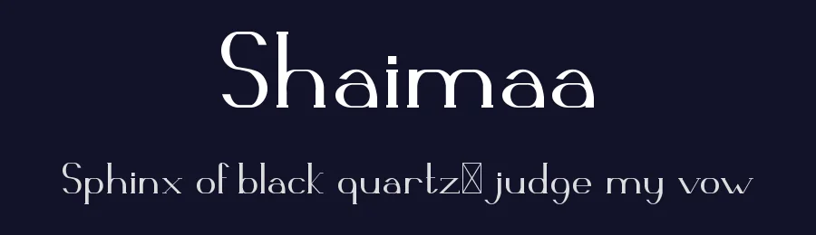 Shaimaa by Edric Studio — Sans Serif Font — thumbnail 2