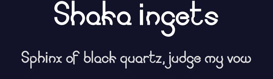 Shaka ingets by Indra Gunawan — Decorative Font — thumbnail 2