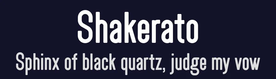 Shakerato by Vilova — Sans Serif Font — thumbnail 2