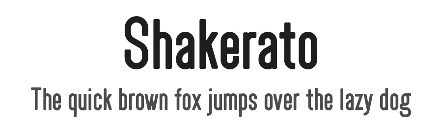 Shakerato by Vilova — Sans Serif Font
