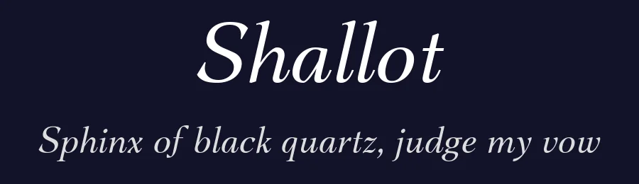Shallot by Eko Bimantara — Serif Font — thumbnail 2