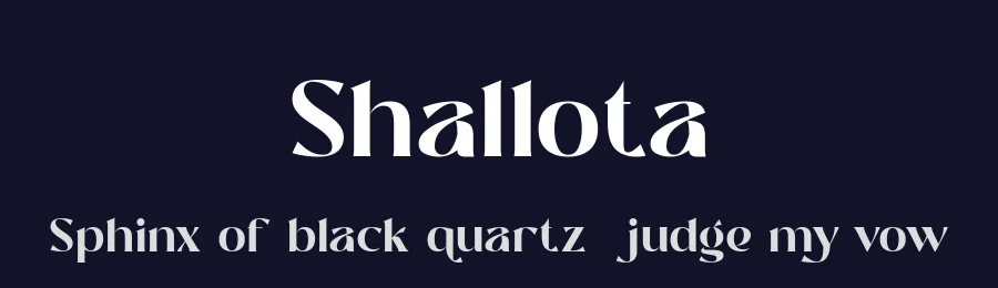 Shallota by Eka Hermawan — Serif Font — thumbnail 2