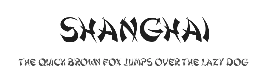 Shanghai by PrimaFont — Decorative Font