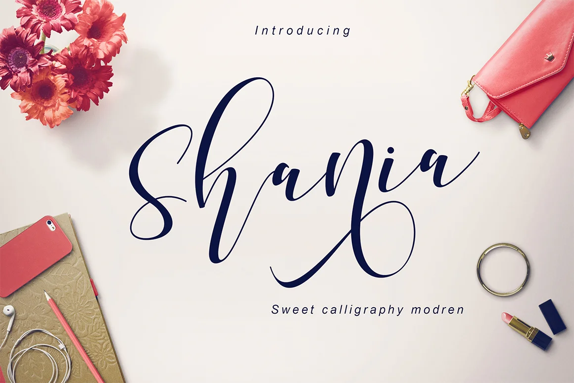 Shania Font by Teweka β Script Handwritten Font